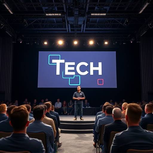 A guest speaker delivering a keynote address at the Elevate Academy Tech Conference
