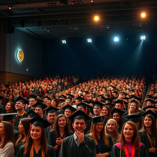 A packed auditorium during the Elevate Academy Graduation Ceremony