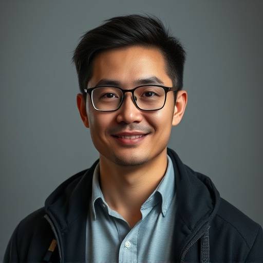 Portrait of David Chen, Graphic Design Professor at Elevate Academy